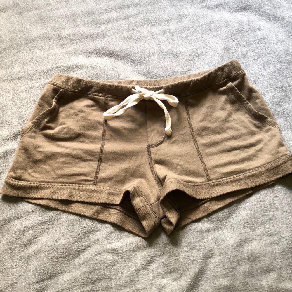 Olive Green Converse Shorts
